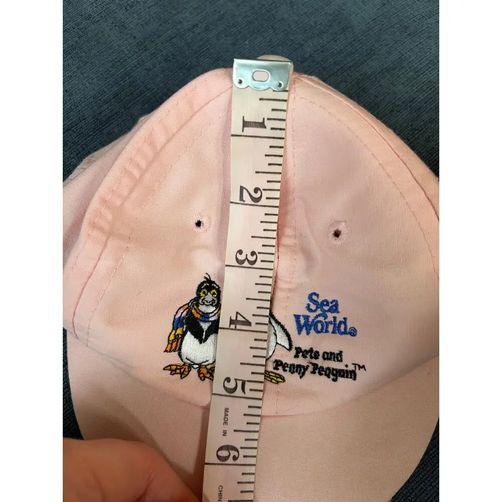 Vintage Sea World Elastic Back Cap Hat 1980s Kiddies Children's Size
